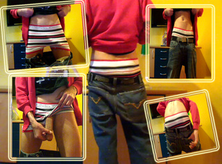Vorschaubild vom Privatporno mit dem Titel "Skaterboy Sagging in Jeanshose"