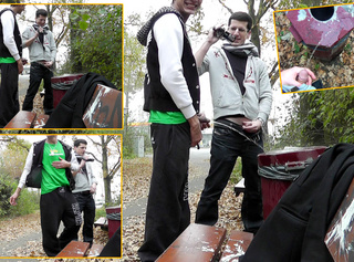 Vorschaubild vom Privatporno mit dem Titel "Straßenpisserei: Boys Pissen im Public Park"