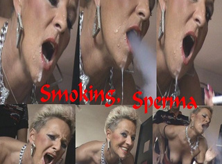 Vorschaubild vom Privatporno mit dem Titel "Smoking-bespermtes -Fickgesicht,Zzz"